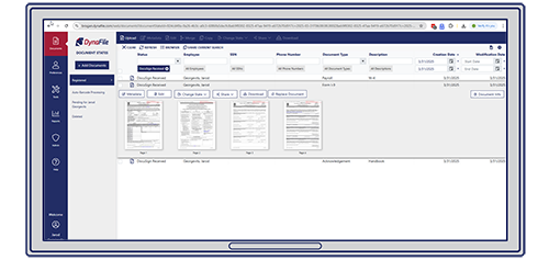 Signed Documents Are Automatically Filed in DynaFile