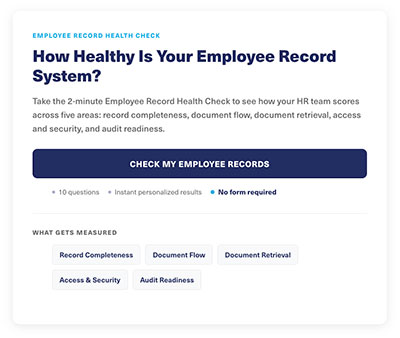 Employee Record Health Check