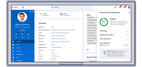 Workday employee profile used to organize DynaFile employee records
